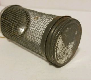 Vintage Fishing Metal Wire Cricket Cage Cork Stopper 4