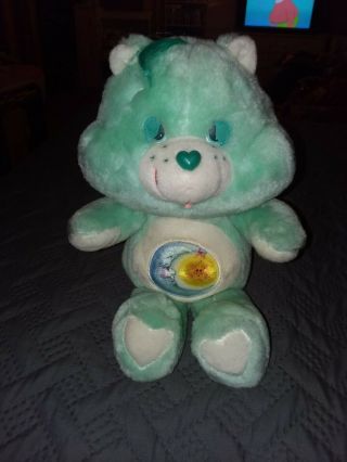 ❣❣vintage 1983 Care Bear Bedtime Bear❣ 13” Tag Number 60230 Plush❣vguc Must See❣