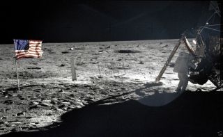 Astronaut Neil A.  Armstrong On The Moon Moonwalk Evas Apollo 11 8x12 Photograph