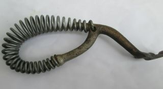 Vintage Stove Wood Stove Coil Handle Spring Handle Lid Lifter Tool 7 - 3/4 INCH 2