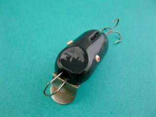 UNUSUAL VINTAGE GLENWILLOW ' S SAFETY - LURE - ALL BLACK 5