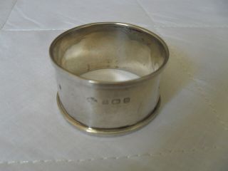 Antique Solid Silver Napkin Ring Hallmarked Birmingham 1926