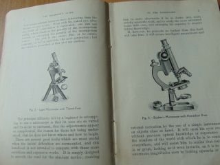 ANTIQUE H/B BOOK c1910 GUIDE TO THE MICROSCOPE CHAS HEATH PERCIVAL MARSHALL 7