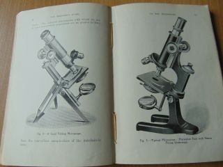 ANTIQUE H/B BOOK c1910 GUIDE TO THE MICROSCOPE CHAS HEATH PERCIVAL MARSHALL 8
