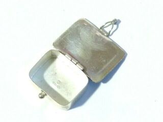 1975 Vintage Imported Sterling Silver 925 Miniature Pill Box MoP Abalone Lid 7