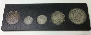 1908 - 1998 Canada 90th Anniversary Antique Coin Set Sterling Silver,  1c - 50c 3