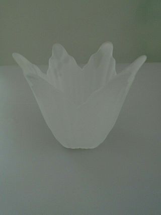 Period Vintage Frosted Glass Light Shades Tulip Shape