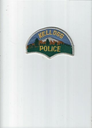 Hard To Find Vintage Kellogg Idaho Police Patch