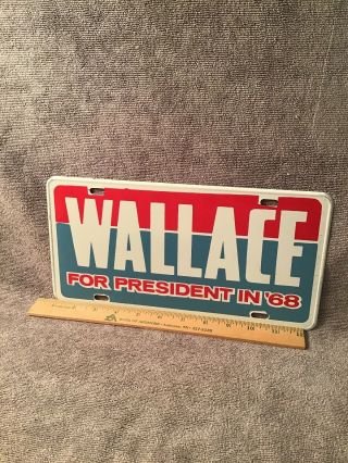George Wallace For President License Plate Nos