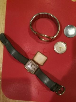 Two Vintage Project Watches Bulova 10k Gold Filled,  Other Is A Nonworking Gruen
