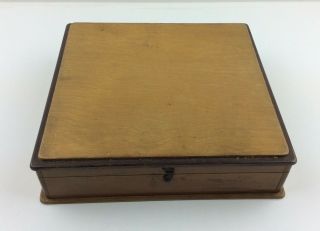 Great Vintage Large Wooden Jewellery Box With Sections And Mirror.