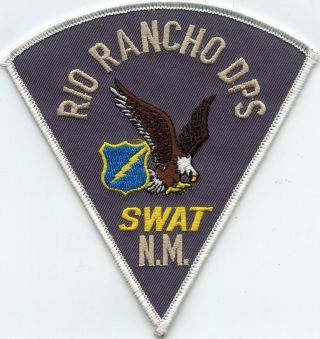 Rio Rancho Mexico Nm Dps Swat Police Patch