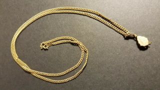 Vintage Antique 12kt Gold Filled Chain And Slide 11 3/4 "
