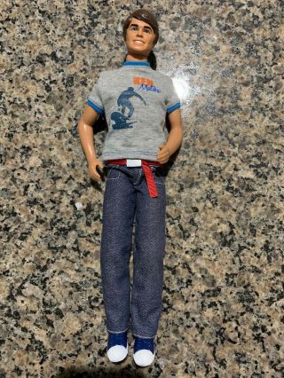 Vintage 1966 Malibu Ken Doll With Clothes