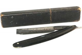 Boker & Co Worlds Columbian Expedition 1893 Antique Straight Razor W Case