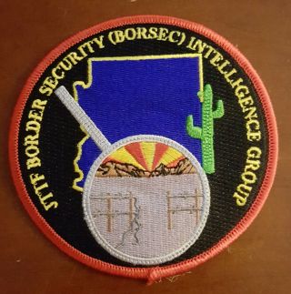Borsec Fbi Tucson Az Joint Terrorism Task Force Terrorist Gman Clr Patch Arizona