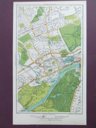 London Brentford Ealing Syon Park Gunnersbury Kew Gdns Old Street Map Date 1936
