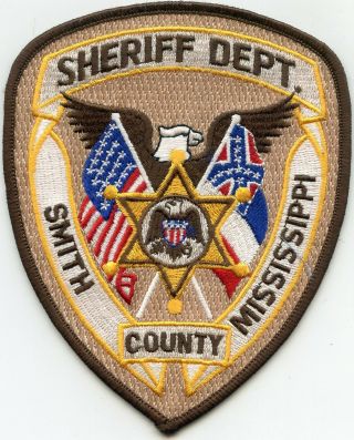 Smith County Mississippi Ms Sheriff Police Patch