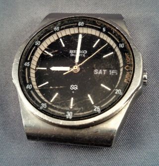 Vintage 1979 Seiko Quartz 7559 - 600h Watch For Restoration Or Parts