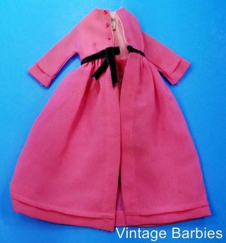 Francie Doll Two For The Ball 1232 Pink Coat Htf Vintage 1960 