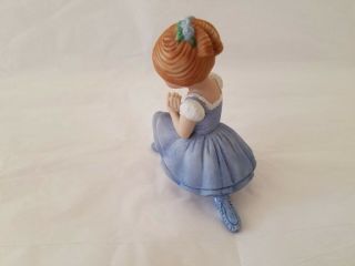 Holly Hobbie Vintage 1979 Ballerina Blue Miniature Figurine Ceramic Bisque 2