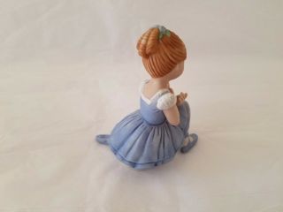 Holly Hobbie Vintage 1979 Ballerina Blue Miniature Figurine Ceramic Bisque 3