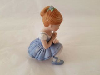 Holly Hobbie Vintage 1979 Ballerina Blue Miniature Figurine Ceramic Bisque 4