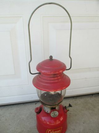 Vintage Coleman Red Lantern Model 200a 1955 Date Code 7 55