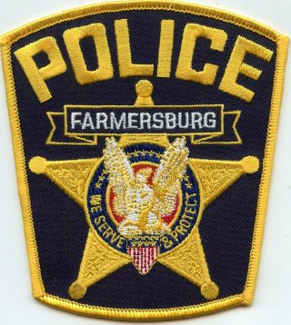 Farmersburg Indiana In Police Patch