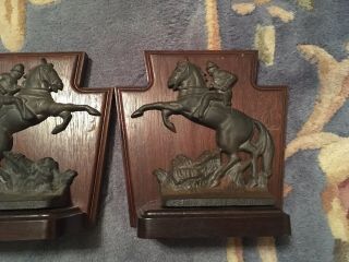 Pennsylvania State Police PSP Book Ends With Keystone Wood Backs EARLY 3