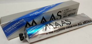 4 - Ounce Tube Maas International Metal Polish For Antiques Stainless Aluminum Ect