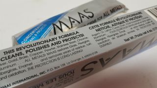 4 - Ounce tube Maas International Metal Polish for antiques stainless aluminum ect 2