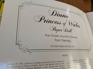 4 Tom Tierney Paper Dolls,  Princess Diana,  Roaring 20,  Royal family,  grace Kelly 2