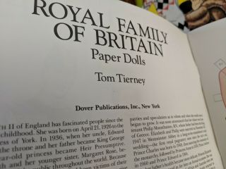 4 Tom Tierney Paper Dolls,  Princess Diana,  Roaring 20,  Royal family,  grace Kelly 3