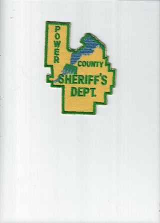 Obsolete Powers County,  Idaho Sheriff Patch