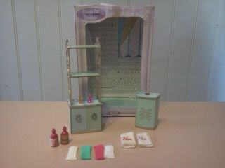 Vintage Ideal Petite Princess Patti Fantasy Furniture Linen Cabinet & Hamper