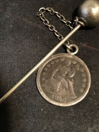 1856 Love Token With Stick Pin.  Antique