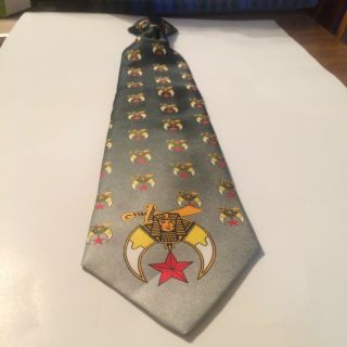 Masonic - Shrine Emblem Clip On Neck Tie -