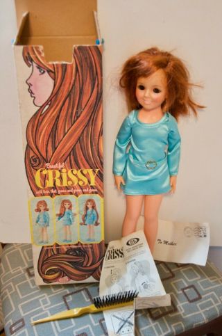 Vintage Chrissy Doll Hair That Grows Orig Box Complete Un - Played With