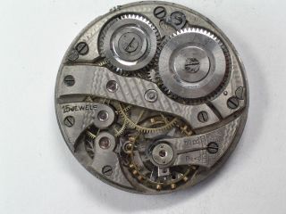 Antique Marked Swiss Made 17 1/2 L Pocket Watch Movement M - 401
