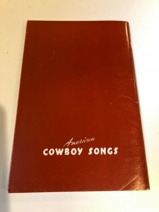 American cowboy songs piano music book lyrics tunes 60,  scores vintage antique 2