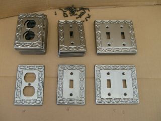 21 Wall Switch Plate Outlet Covers Ornate Metal Wallplates Bronze Antique Brass