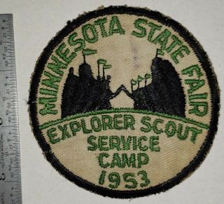 Minnesota State Fair Explorer Scout Service Camp 1953 Pocket Patch