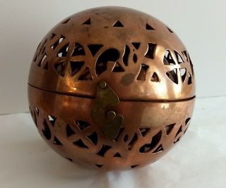 Vintage Solid Copper Nesting Balls Made In India