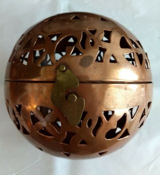 Vintage Solid Copper Nesting Balls made in India 8