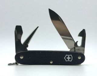 Victorinox Pioneer Swiss Army Knife Black Alox TSA Pocketknife SAK 4