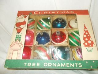 Antique Christmas Ornaments,  All Round In Shape