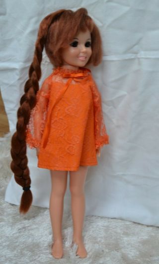 Vtg Ideal Toy Crissy Doll Grows Hair 18  1968 Gh - 17 - H129