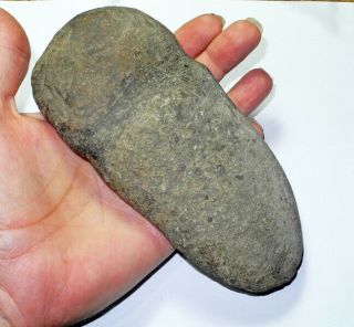 Large Pre - Columbian - Artifact - Stone Celt Grooved Axe Head - Found In Kentucky