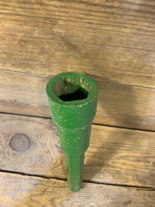 Vintage Antique Lug Nut Wrench John Deere 2 cyl Tractor Implement Farm Tool 4